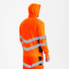 Safety Sweatcardigan - 10165 orange/blauink - Model back