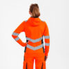 Safety Damen Sweatcardigan - 1079 orange/anthrazit - Model back