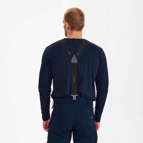 Elastische Hosenträger - 20 schwarz - Model front