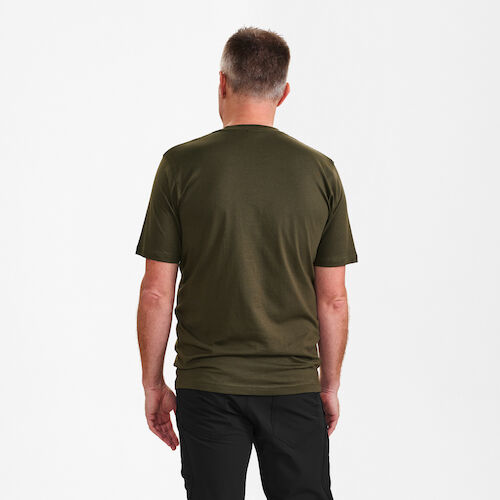 Extend Baumwolle T-shirt - 53 waldgrün - Model back