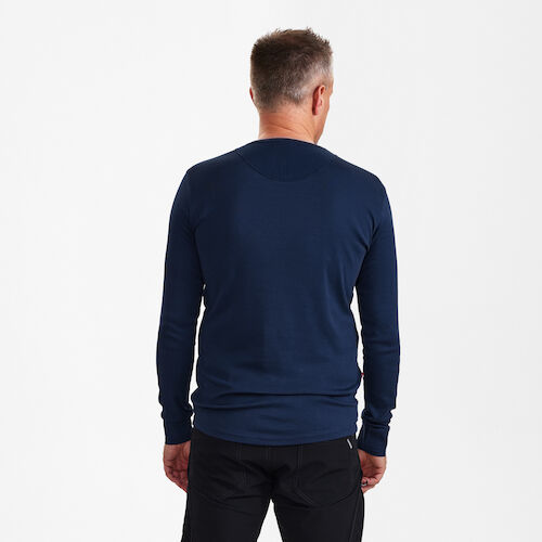 F. Engel Extend Grandad Langarm T-Shirt - 165 blueink - Model back