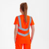 F. Engel Safety Damen Warn-T-Shirt - 10 orange - Model back