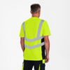 F. Engel Safety Warnschutz T-Shirt - 3820 gelb/schwarz - Model back