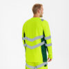 F. Engel Safety Langarm Warnschutz-Shirt - 381 gelb/grün - Model back