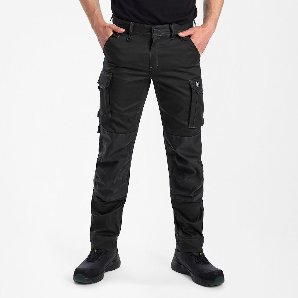 F. Engel X-treme Stretch-Handwerkerhose - 79 anthrazit grau - Model front