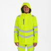 F. Engel Safety Shellparka - Gelb - 381 gelb/grün - Model front