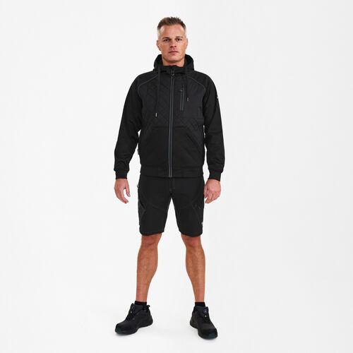 F. Engel X-treme Softshelljacke mit Kapuze - 20 schwarz - FE_M_F_1361-207-20