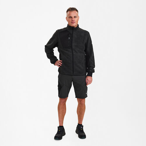 F. Engel X-treme Faserjacke Stretch - 7920 anthrazitgrau/schwarz - Model