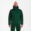 F. Engel Galaxy Winterjacke - 120 grün/schwarz - Model front
