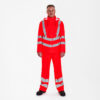 F. Engel Safety Warn-Regenjacke Orange - 47 rot - Model