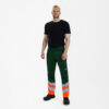 F. Engel Cordura Warn-Hose - 110 grün/orange - Back