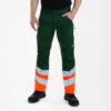 F. Engel Cordura Warn-Hose - 110 grün/orange - Back
