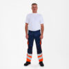 F. Engel Leichte Warn-Hose - 16510 blauink/orange - Back
