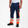 F. Engel Leichte Warn-Hose - 16510 blauink/orange - Back