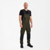 F. Engel X-treme Stretch Latzhose - 5320 waldgrün/schwarz - Model