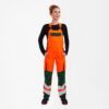 Safety Light Damen Latzhose - 101 orange/grün - Back