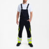 Safety Light Latzhose - 2038 gelb/schwarz - Back