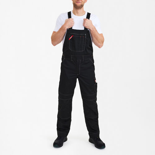 Combat Latzhose - 20 schwarz - Model front