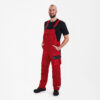 Galaxy Latzhose - 75779 tomatenrot/anthrazitgrau - Back