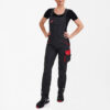 Galaxy Damen Latzhose - 79757 anthrazitgrau/tomatenrot - Model