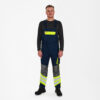 Cargo Latzhose - 16538 blauink/gelb - Model