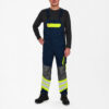 Cargo Latzhose - 16538 blauink/gelb - Model front