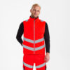 Safety Softshellweste - 47 rot - Model front