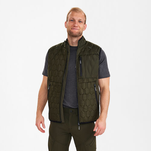 X-treme Steppweste - 53 waldgrün - Model back