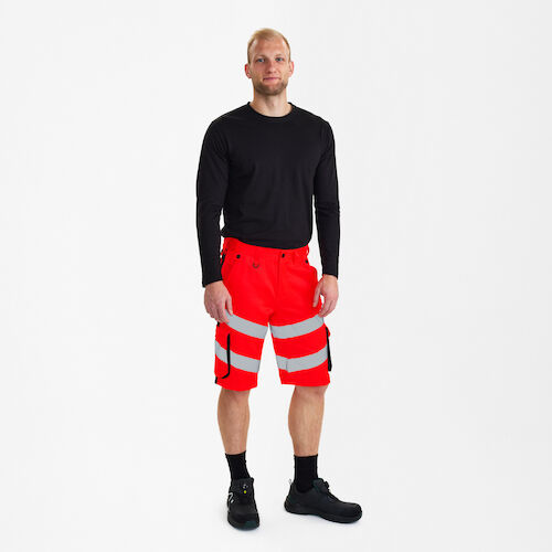 Safety Light Shorts - 4720 rot/schwarz - Back