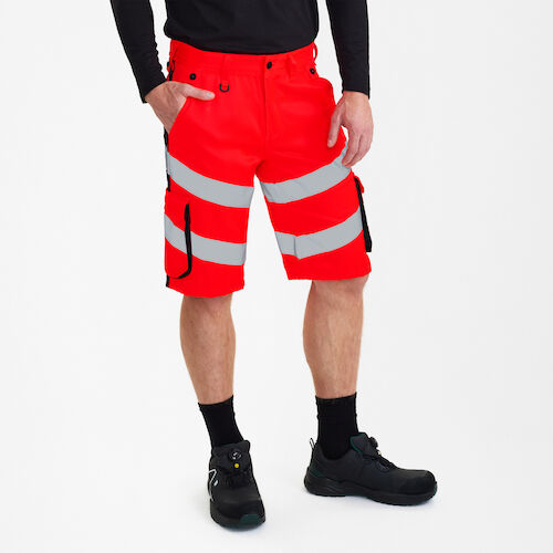 Safety Light Shorts - 4720 rot/schwarz - Back