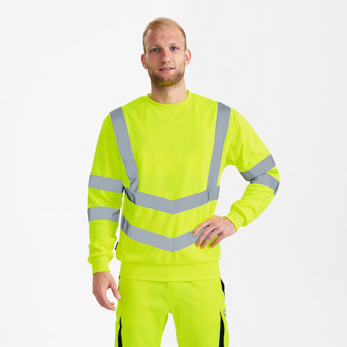 Safety Sweatshirt - 38 gelb - Model front