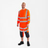 Safety Sweatshirt - 10 orange - Model