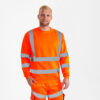 Safety Sweatshirt - 10 orange - Model front