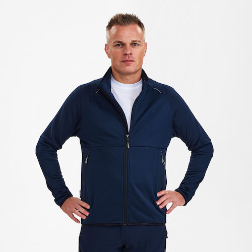 X-treme Midlayer-Cardigan - 165 blueink - Model front