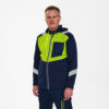 Cargo Strickcardigan - 16538 blauink/gelb - Model front
