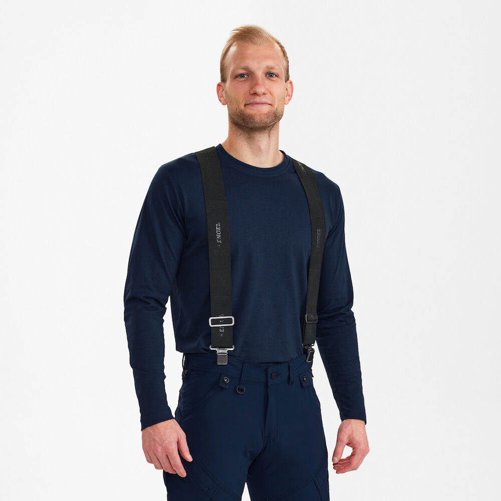 Elastische Hosenträger - 20 schwarz - Back