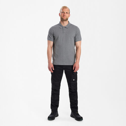 Extend Poloshirt mit Stretch - 78 grau melange - Model