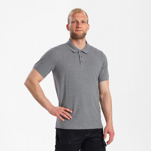 Extend Poloshirt mit Stretch - 78 grau melange - Model front