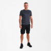 X-treme seamless T-Shirt - 202 schwarz melange - Model