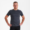 X-treme seamless T-Shirt - 202 schwarz melange - Model front