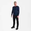 F. Engel Extend Grandad Langarm T-Shirt - 165 blueink - Model