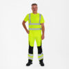 F. Engel Safety Warn-T-Shirt mit Brusttasche - 38 gelb - Model