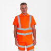 F. Engel Safety Warnschutz-Poloshirt - 10 orange - Model front