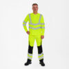 F. Engel Safety Grandad Langarm-Shirt - 38 gelb - Model