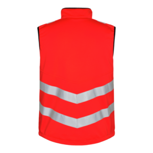 Safety Softshellweste - 47 rot - Back