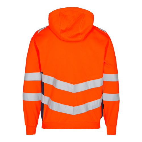 Safety Sweatcardigan - 10165 orange/blauink - Back