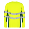 F. Engel Safety Langarm Warnschutz-Shirt - 381 gelb/grün - Back