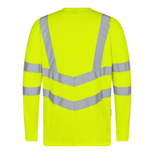 F. Engel Safety Grandad Langarm-Shirt - 38 gelb - Back
