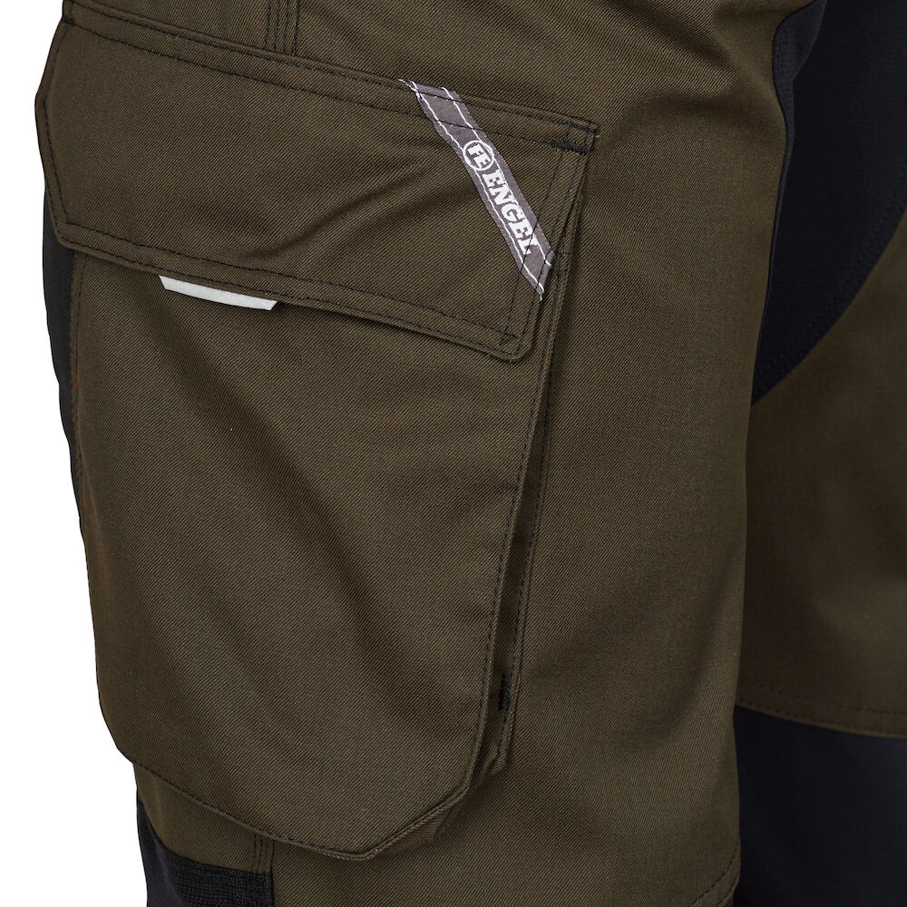F. Engel Stretch-Handwerkerhose - 5320 waldgrün/schwarz - FE_P_D_0362-740-5320_3