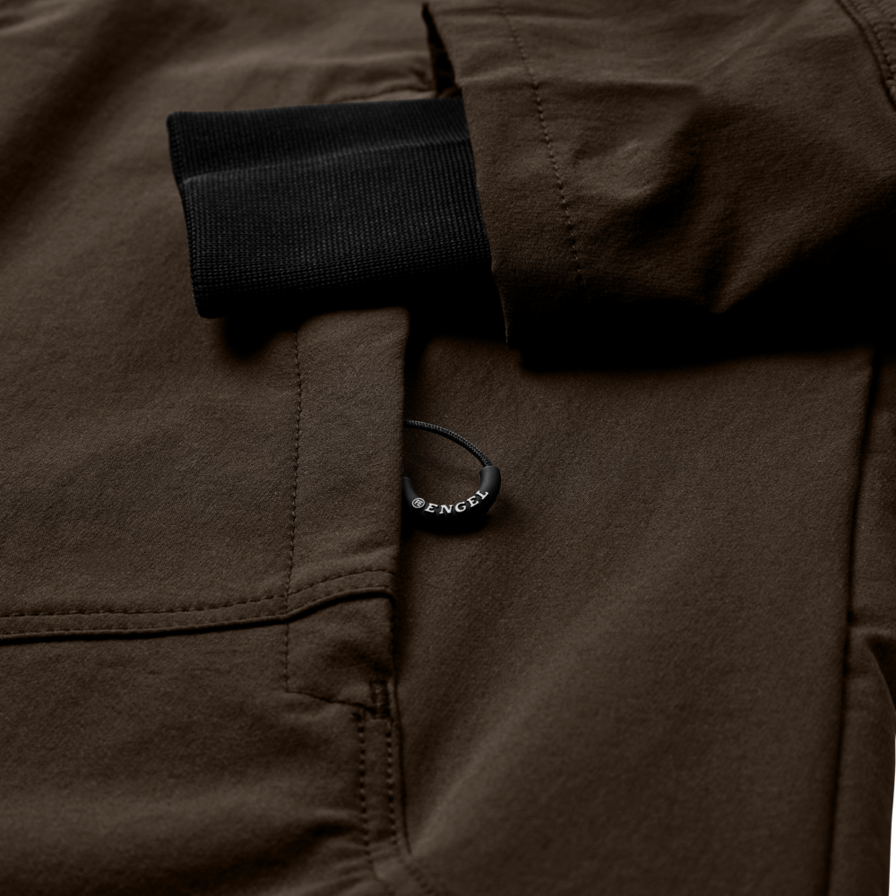 F. Engel X-treme 4-Wege-Stretch Jacke - 167 mocca braun - Model back